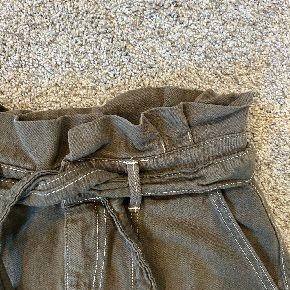 Free People Splendor in the Grass Paper Bag Waist Skirt. Utility. Gorpcore. EUC - Picture 3 of 11